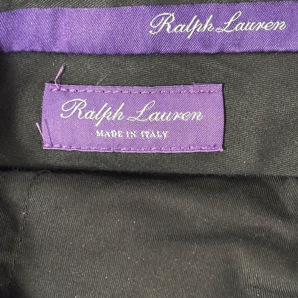 Ralph Lauren Collection Purple Label Gray Wool Flannel Cuffed Dress Pants 40 - Picture 6 of 13